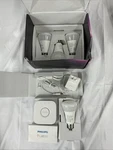 Philips Hue E26 75W Equivalent Led Smart Bulb Starter Kit, 563296 Damaged Box. Fixed Price $94.99.