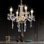 Malosa Small Gold Crystal Chandeliers,classic 4 Lights Mini Chandelier,antiqu.... Fixed Price $127.57.