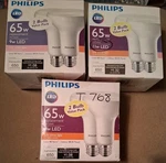 Philips 65W BR30 Soft White Bulbs, Tested Before Shipping. Fixed Price $20.00.