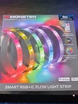 Monster Led Rgb Smart 50FT Indoor Multi-color Sound Reactive Light Strip. Fixed Price $17.00.
