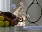 Personalized Badminton Night Light - Custom Led Lamp Player Gift. Fixed Price $27.99.