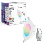 Feit Electric 4 Inch Smart Recessed Light Canless Jbox, Color Changing And Tu.... Fixed Price $56.26.
