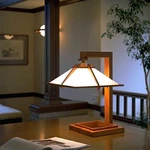 Frank Lloyd Wright Table Lamp Taliesin 1 Mini Walnut Brown Reproduction Japan. Fixed Price $599.99.