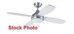 Kendal Lighting Aviator 42" Satin Nickel With Maple / White Blades Ceiling Fan. Fixed Price $99.99.