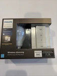 Philips Hue Wireless Dimming Kit Dimmable Led Bulb & Remote. Fixed Price $25.00.