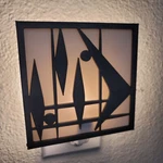 Mid Century Modern Night Light Boomerang Retro Inspired Home Decor Office Mcm. Fixed Price $31.95.