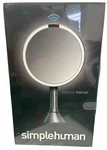 Simplehuman Tabletop 8" Round Sensor Mirror Touch-control Brightness 5X. Fixed Price $175.00.