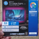 Ge Led Light 84" Multicolor Dimmable Usb Remote Control Strips For Tv. Fixed Price $15.00.