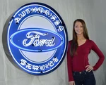 Neonetics Authorized Ford Service 36" Sign In Metal Can 9FRDBK. Fixed Price $1349.99.