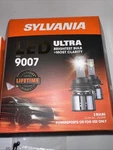 Sylvania 9007 6000K Led Ultra Powersports & Fog Headlight Bulb (2 Pack). Fixed Price $49.00.