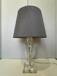 Sun-lite Urn Trophy Shape Cut Crystal Table Lamp W/acrylic Base, 22 1/2" Tall. Fixed Price $399.99.