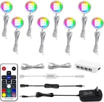 Aiboo Color Changing Led Under Cabinet Slim Puck For Shelf Display. Fixed Price $49.99.