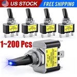 Blue Led Light 3PIN Rocker Toggle On/off Switch 30A 12V For Car Boat Marine Lot. Fixed Price $88.47.