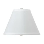 Cal Lighting 8" Round Hardback Fabric Shade, White SH-1262. Fixed Price $34.99.