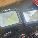 Husky Led Worklight Flood Light, Black, 2 Lights, No Bottom Stands. Fixed Price $70.00.