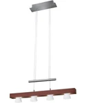 Adesso Burlington 24" Led Light Island/dining Modern Pendant, Walnut Brushed. Fixed Price $49.98.