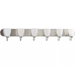 Progress Lighting Gather Collection 48 6-LIGHT Brushed Nickel Bathroom Vanity. Fixed Price $74.99.