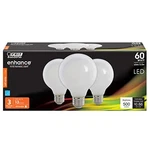 Feit Electric G25 Led Bulbs 60W Eq Soft White Dimmable Glass, 3-PACK. Fixed Price $22.24.