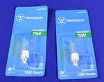 2 Westinghouse 75W Light Bulbs (E11 Base, Item 04716) *nos* #5405. Fixed Price $9.99.