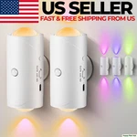 2-PACK Motion Sensor Led Night Light Rechargeable Magnetic Wall Lamp 7 Colors. Fixed Price $17.82.