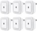 Uigos Led Night Light Lamp With Smart Sensor Dusk 6 Count (pack Of 1), White. Fixed Price $14.52.