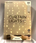 New Box Merkury Warm White Cascading Curtain Led Lights Wtih Remote. Fixed Price $10.00.