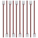10PCS Pack Strip Wire Solderless Snap Down 2PIN Conductor Led Connector Fo. Fixed Price $16.24.