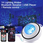 Bluetooth Led Galaxy Starry Sky Projector Night Light Music Speaker Remote Lamp. Fixed Price $12.99.