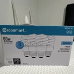 Ecosmart 13W Twist A19 Cfl Daylight 900LM Non-dimmable Bulbs 4 Pack. Fixed Price $9.00.