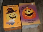 2 Halloween Jack O' Lantern Nightlight One Acrylic Swivel Cute Free Shipping. Fixed Price $27.77.