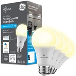 Ge A19 Smart Led Light Bulbs, Soft White, Bluetooth And Wifi 60W. Fixed Price $52.99.