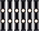 (case Of 6) Halo 12 In. Led Black Under Cabinet Light Kit, Pucks, 3000K. Fixed Price $69.77.