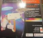 Smart Home Starter Kit W/ Color Changing Led Strip Light, Bulb, Plug. Fixed Price $19.00.
