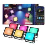 Govee Rgbic Led Smart Wifi Flood Lights 6 Pack Color Changing, App Control, New. Fixed Price $89.99.