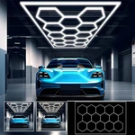 14 Hexagon Led Lighting Car Detail Garage Workshop Gym Honeycomb Lights 6500K. Fixed Price $138.98.