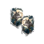 Wolf Sticker At The Moon Night Wildlife Full Light Beast 2 Pack. Fixed Price $8.99.