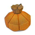 Plastic Swag Lamp Fixture Peach Retro Mesh Home Decor Light Prop Works W/ Plug. Fixed Price $199.99.