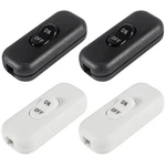 Dweii 4 Pack Inline Cord Switch 250V 6A On-off,lamp Button Black. Fixed Price $10.52.