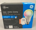 Cync By Ge Starter Kit Full Color Smart Bulb + Motion Sensor 93129715 New. Fixed Price $21.96.