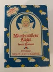Vtg Marshmallow Angel By Roman Porcelain Night Light Figurine Stars Basket 1986. Fixed Price $24.95.