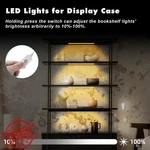 Jusjubr Shelf Lights 4PCS 12INCH Warm White Dimmable Display Case. Fixed Price $42.99.