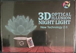 Lead 3D Optical Illusion Led Night Light Changing Remote Multicolor. Fixed Price $15.00.