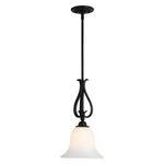 Vaxcel Monrovia 9" Mini Pendant, Oil Rubbed Bronze/etched White Glass - P0381. Fixed Price $118.99.