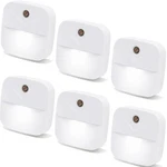 Plug-in Night Light Led Motion Sensor Activated Bathroom Kitchen Hallway 6-PACK. Fixed Price $10.95.
