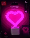 Globe Led Pink Heart Shaped Plug-in Automatic Nightlight New. Fixed Price $8.95.