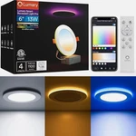 30%OFF Lumary Smart Recessed Lighting Pro 6 Inch With Rgb/night Ring, 13W 1100LM. Fixed Price $119.99.