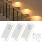 Willed Motion Sensor Night Light, Rechargeable Stair Lights Indoor, Warm White. Fixed Price $21.99.