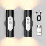 Wobsion Motion Sensor Wall Light With Remote Control, Rechargeable Wireless. Fixed Price $33.99.