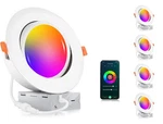 Cloudy Bay 4 Pack 6 Inch Gimbal Smart Wifi Led Recessed Lights,rgbcw Color .... Fixed Price $179.98.
