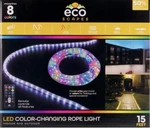 Ecoscapes, 15 Ft Color-changing Led Rope String Light Remote Indoor Outdoor. Fixed Price $48.00.